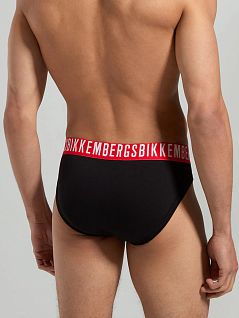 Набор брифов на яркой резинке (черный, темно-синий, белый) Bikkembergs RTBKK1USP09TR/3